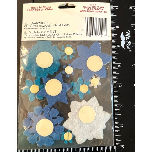 C.P.E. Snowflake Felt Stickers 11-Piece Set - Picture 2 of 2